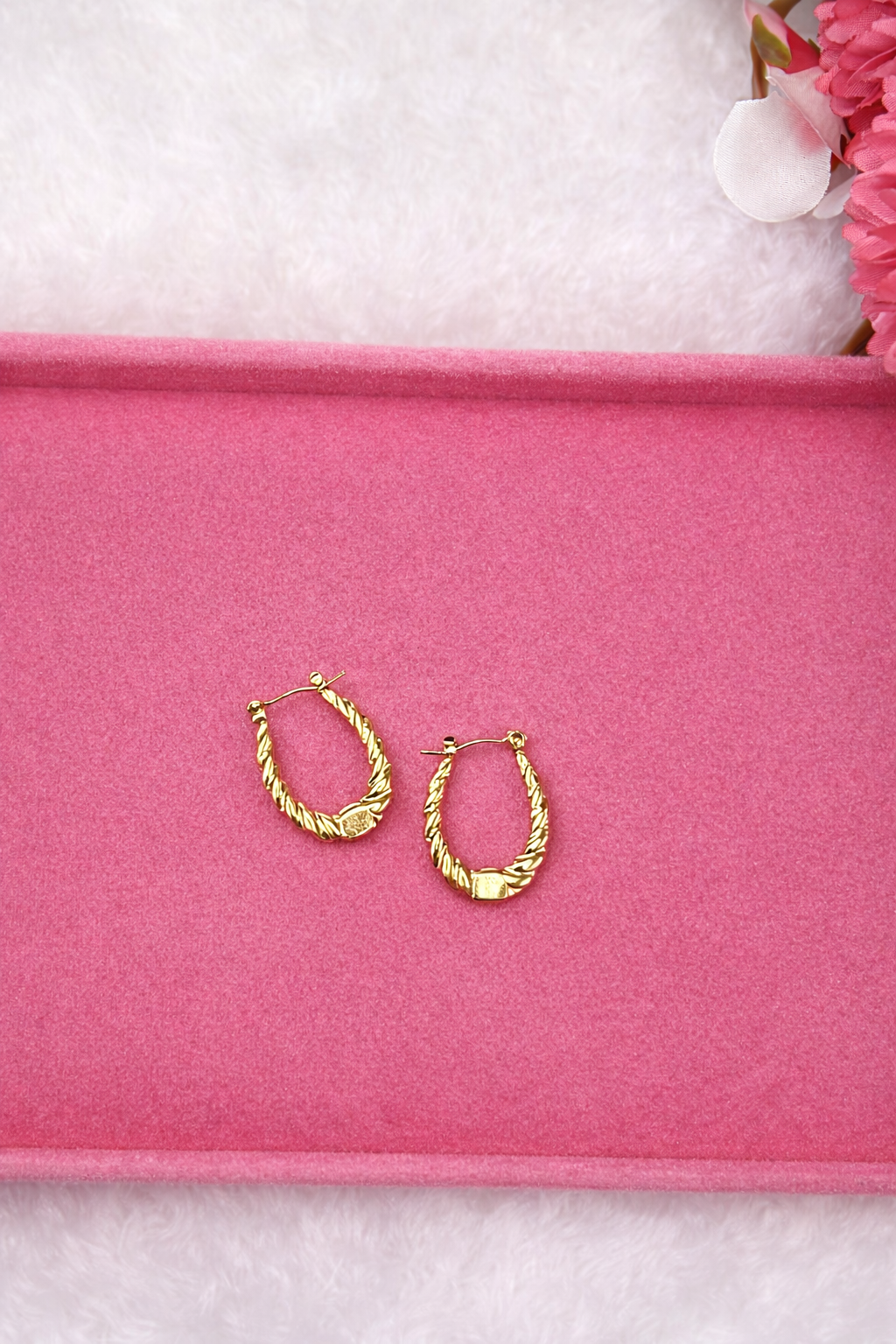 Golden Twist Hoops