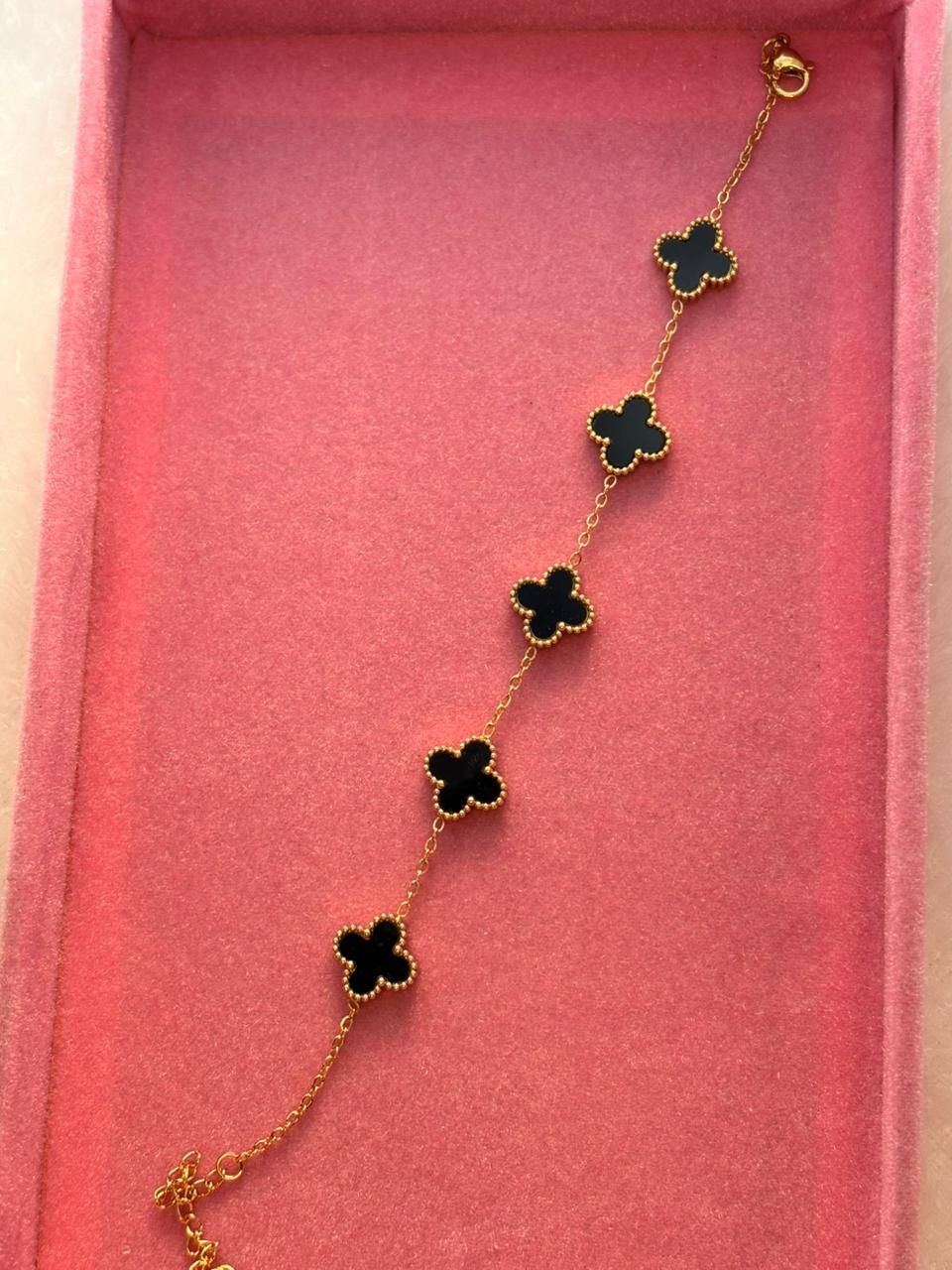 Black Clover Charm Bracelet