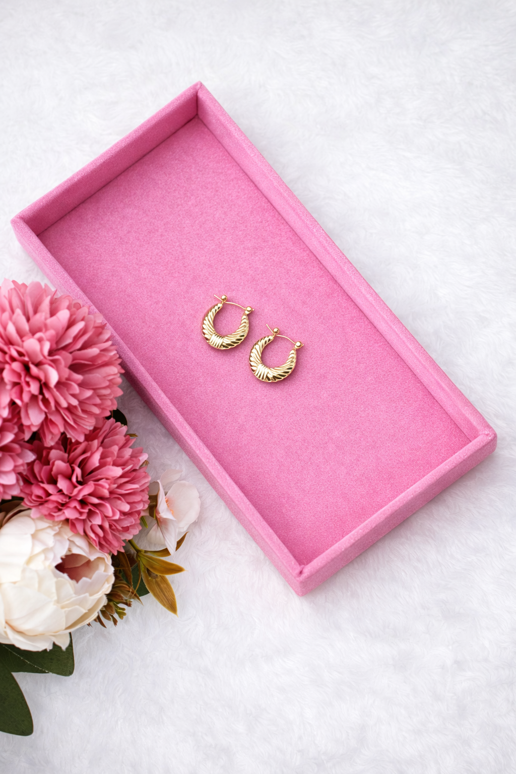 Celeste Twist Gold Hoops