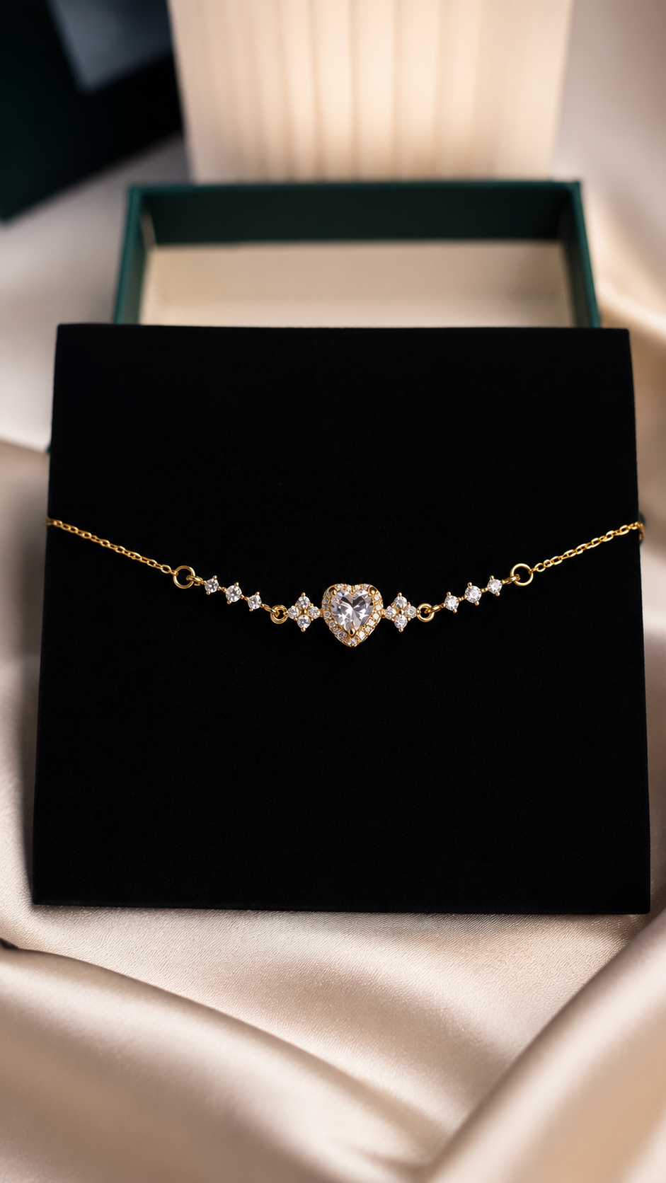 Halo Heart Bracelet