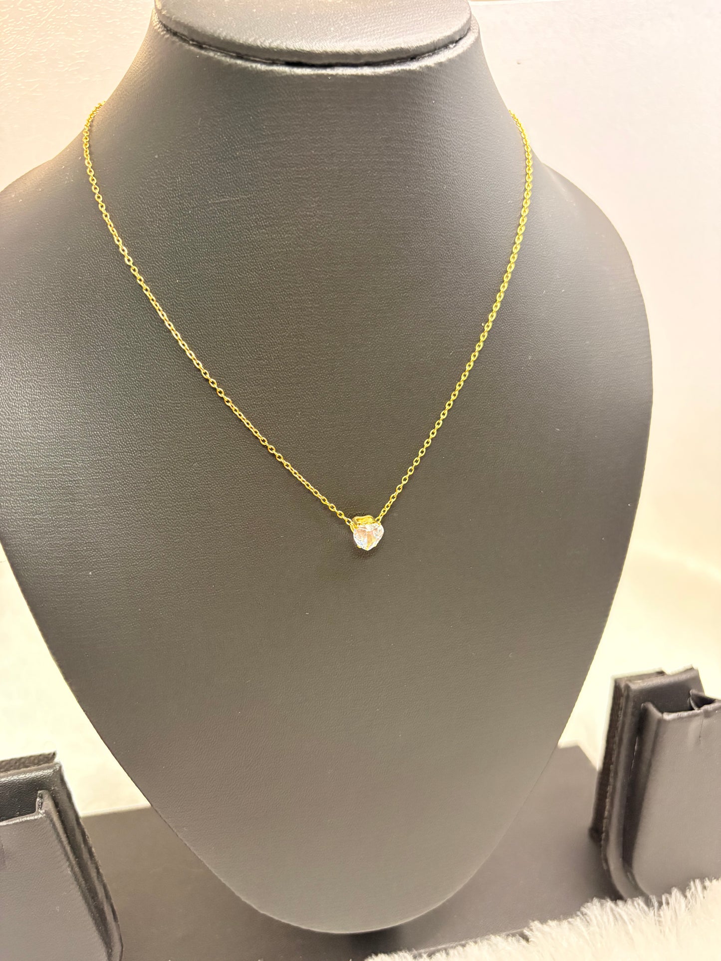 Heart Solitaire Necklace