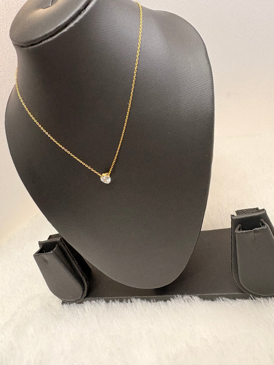 Heart Solitaire Necklace