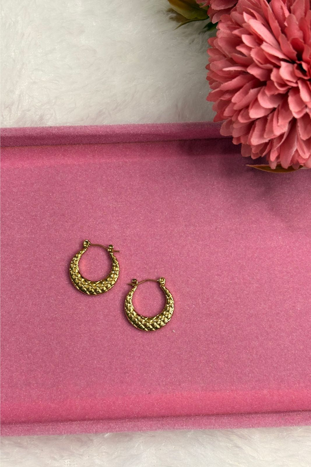 Ira Signature Textured Hoops