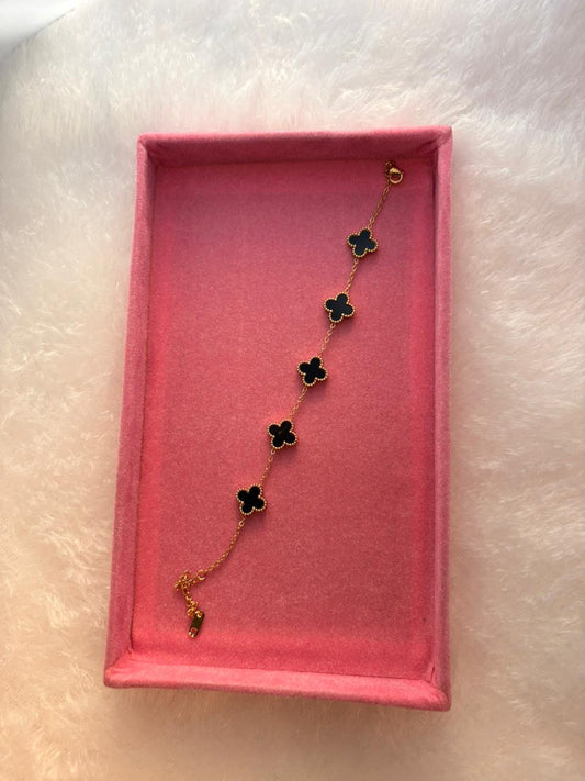 Black Clover Charm Bracelet