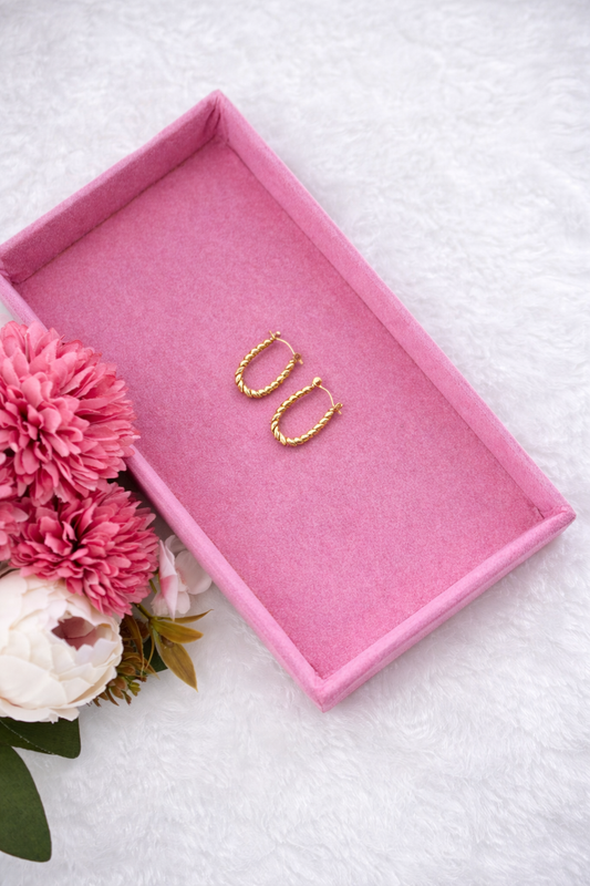 Daisy Bead Mini Hoops